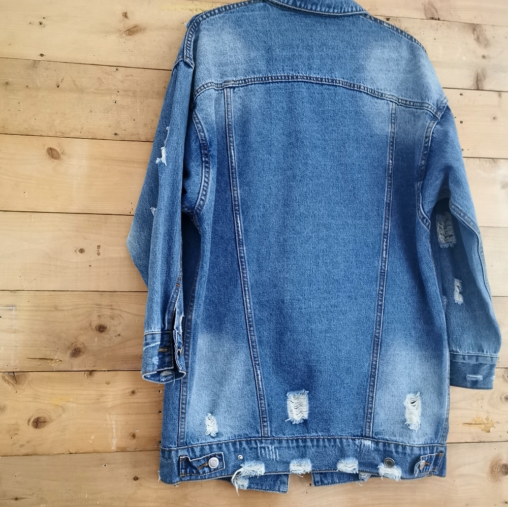 Distressed Denim Jacket - Picture 5 of 5